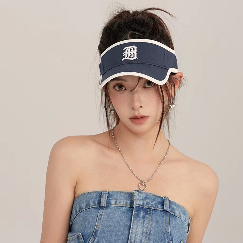 레터링 로고 스포츠 썬캡 C3 네이비