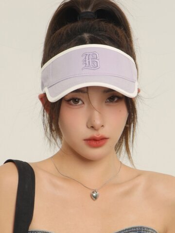 레터링 로고 스포츠 썬캡 C2 바이올렛