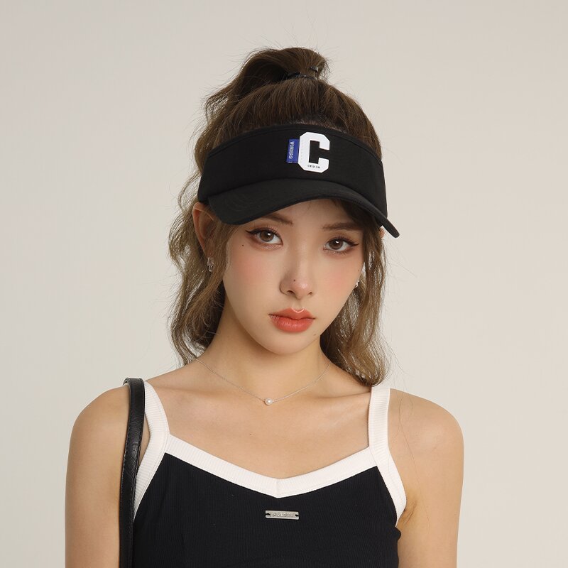 시그니처 C로고 스포츠 썬캡 C4 블랙