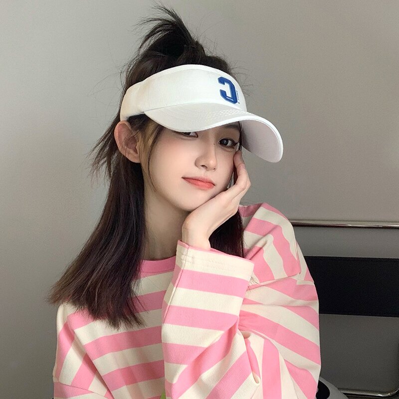시그니처 C로고 스포츠 썬캡 C1 화이트