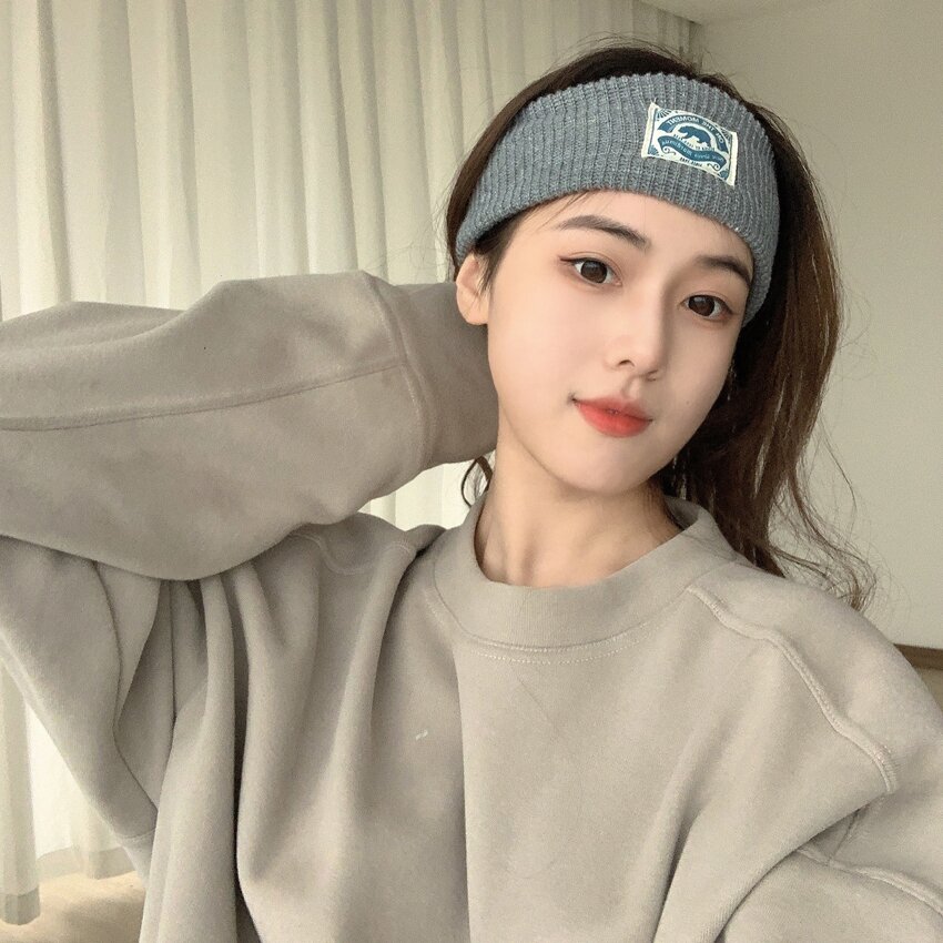 온더모먼트 시그니처 라벨 헤어밴드 C3 그레이