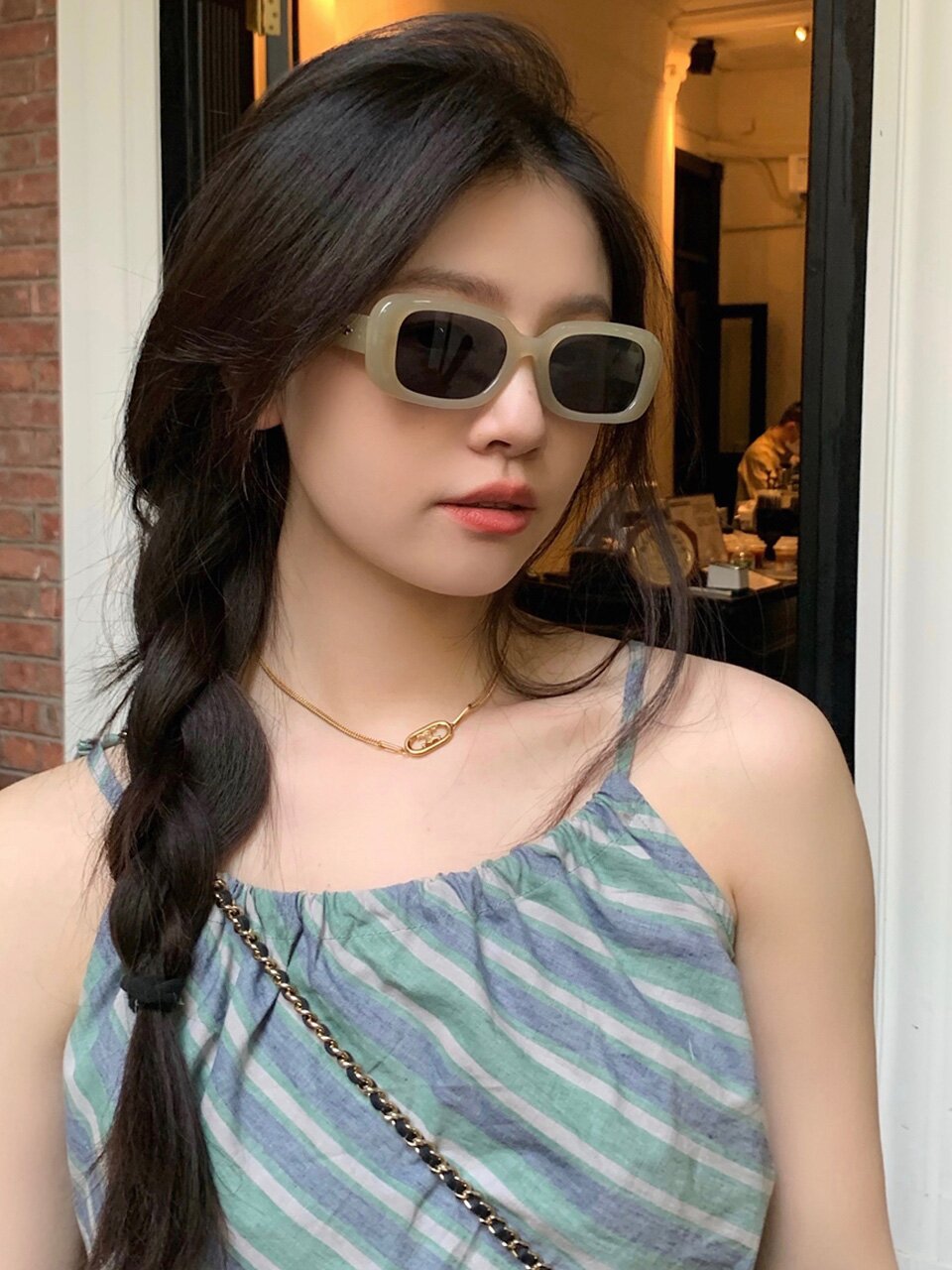 네오레트로 2203 어글리 선글라스 C2 아이보리