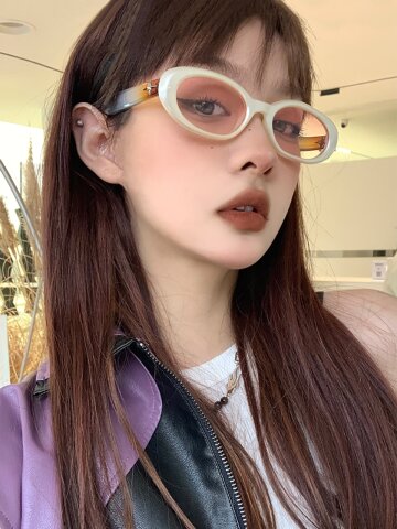 네오레트로 20300 어글리 선글라스 C2 아이보리핑크