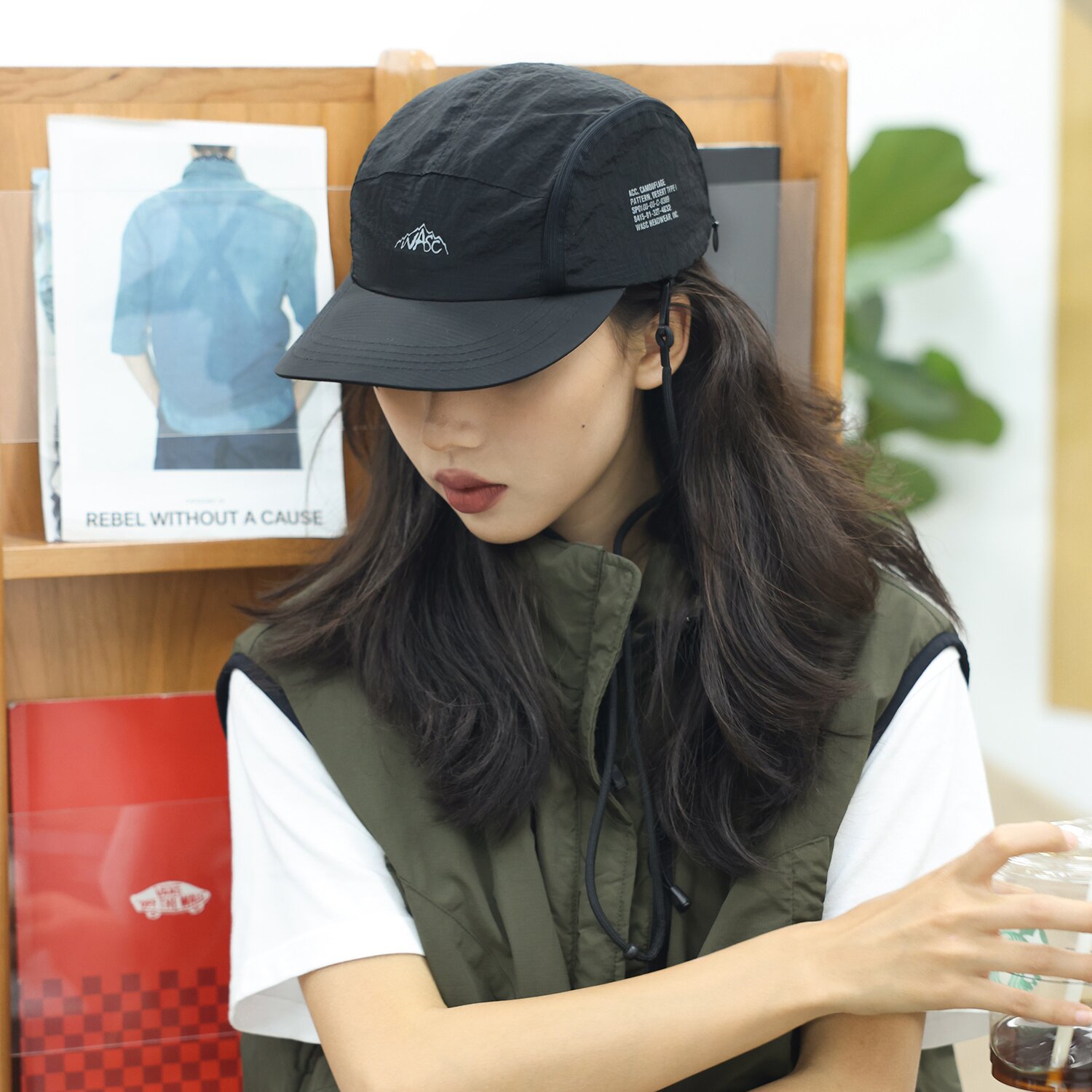 WASC 고프코어 마운틴 방수 캠프캡 블랙