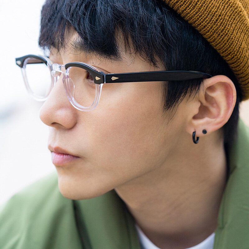 네오레트로 83100 뿔테안경 하프 HALF