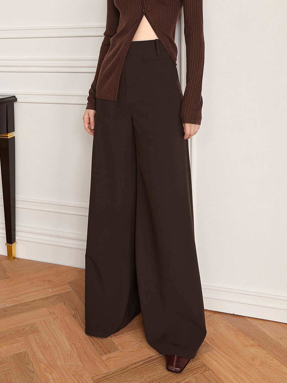 YY_Vintage long wide-leg pants