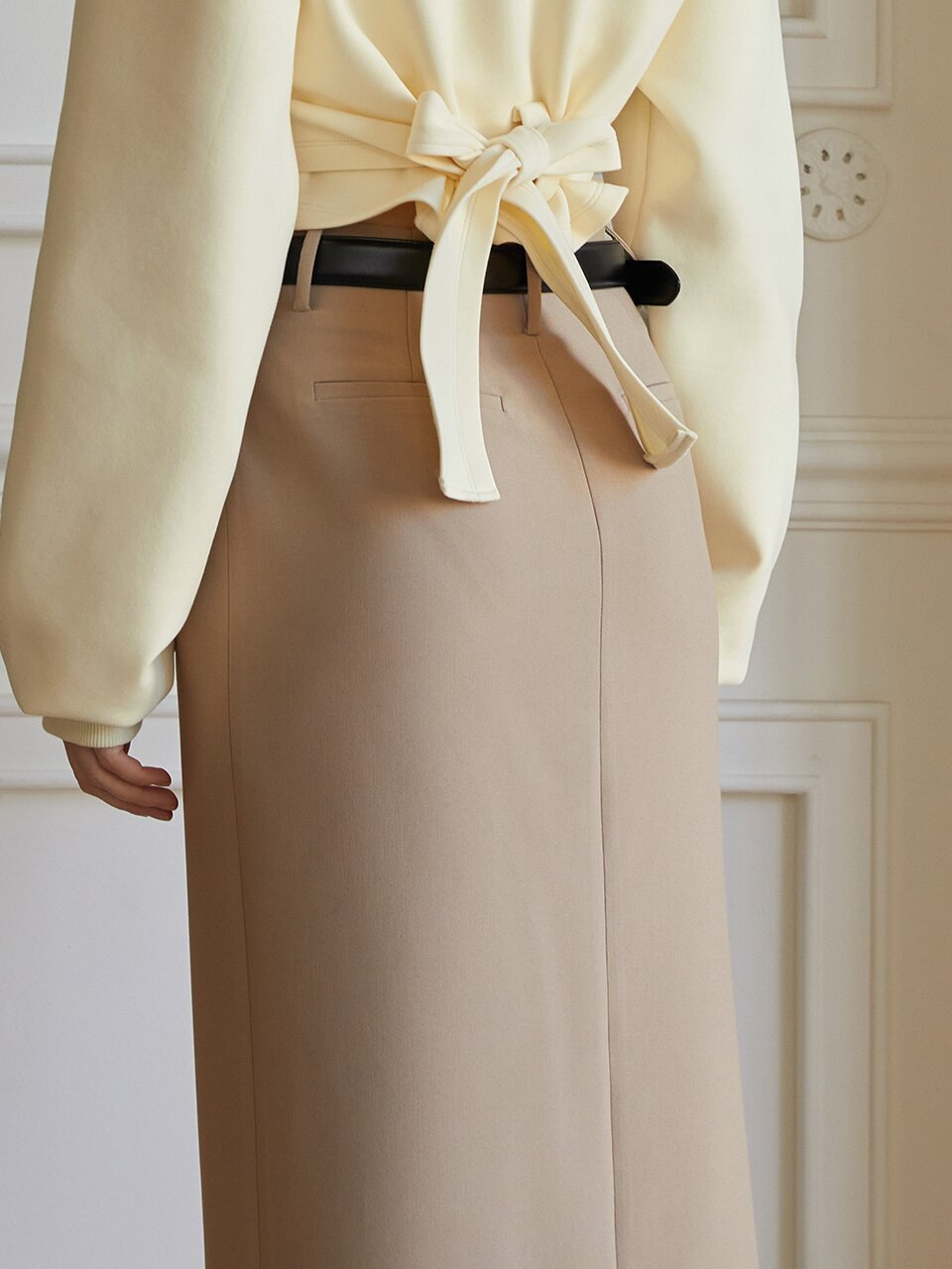 YY_Split long skirt