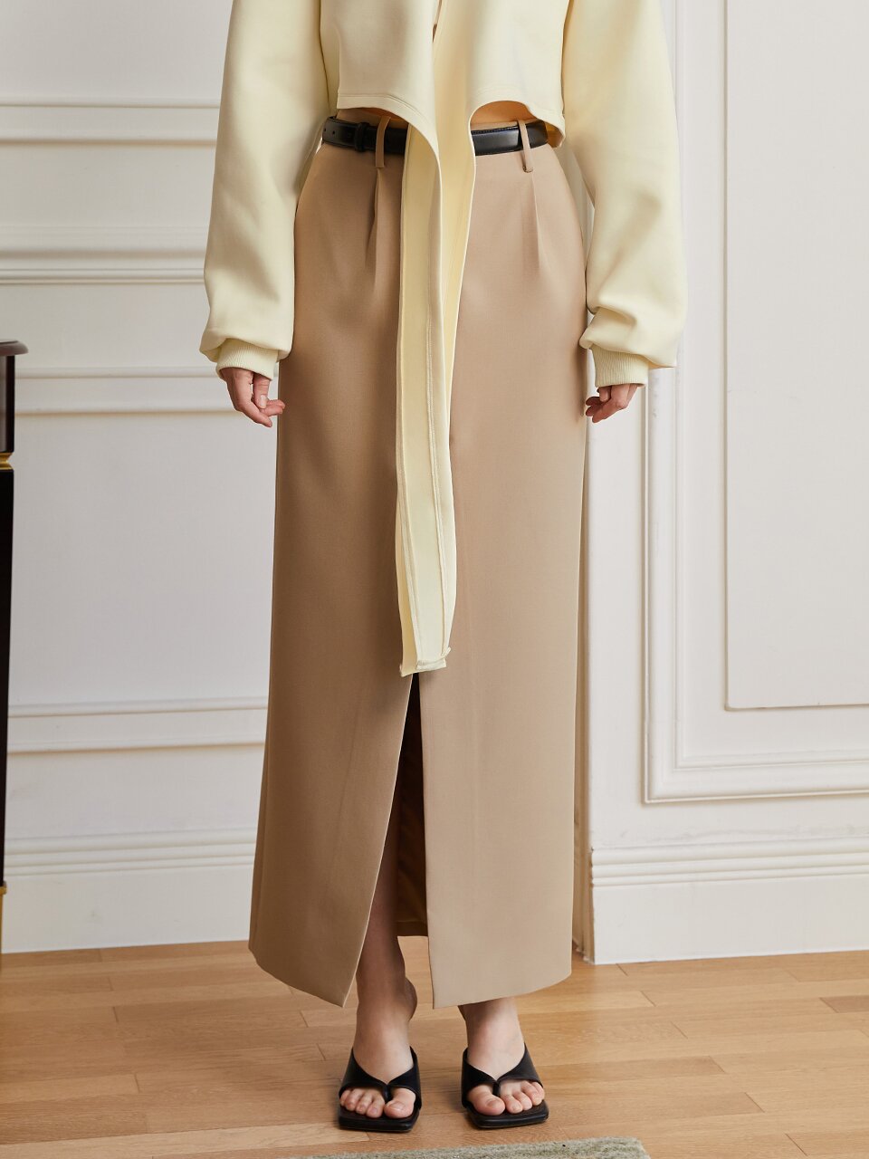 YY_Split long skirt
