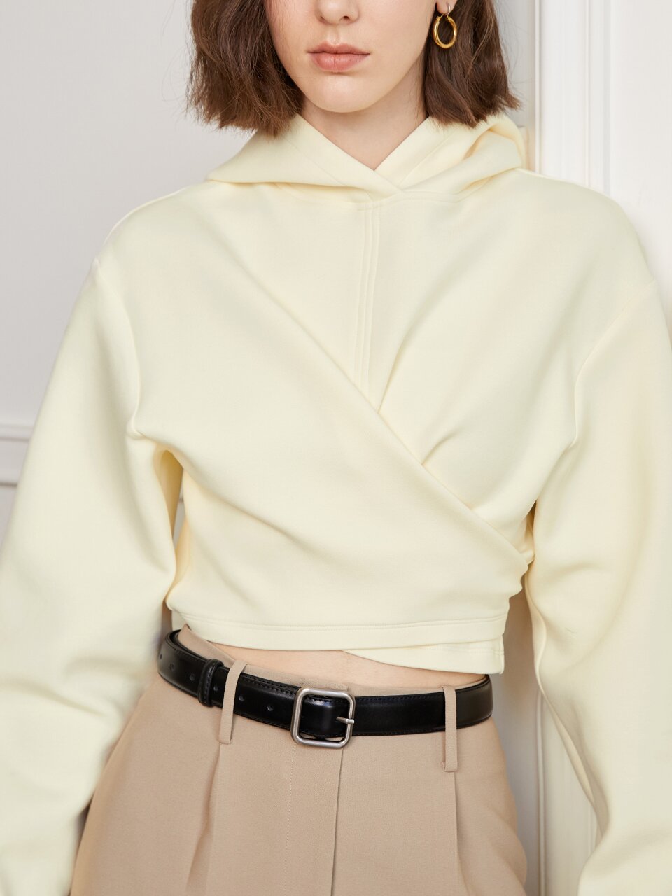YY_Strappy hooded sweater