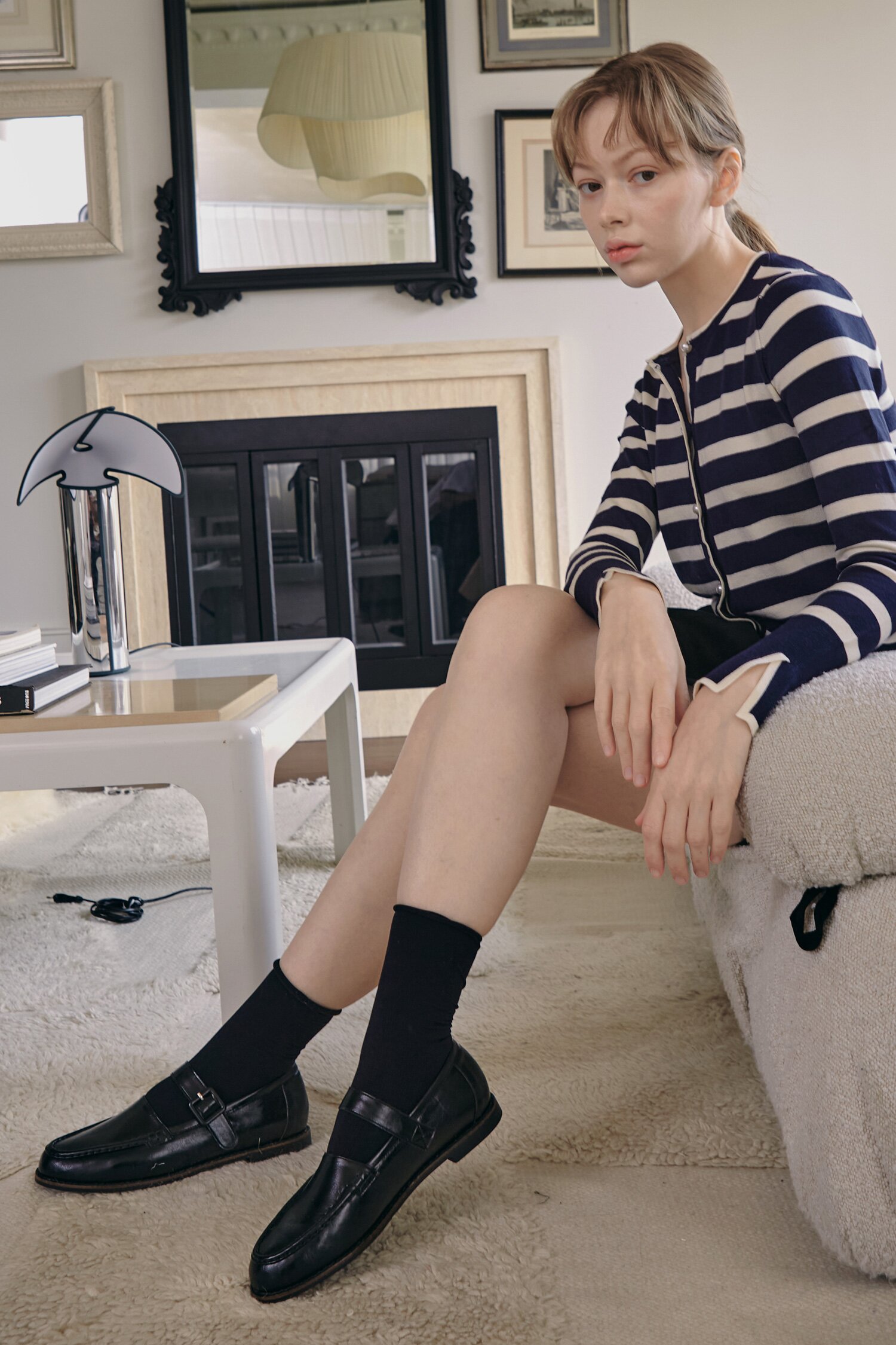 스티유 아이비 클래식 메리제인 로퍼 S23F102BK_black