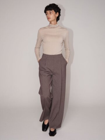 클래식 원턱 슬랙스 - Mocha