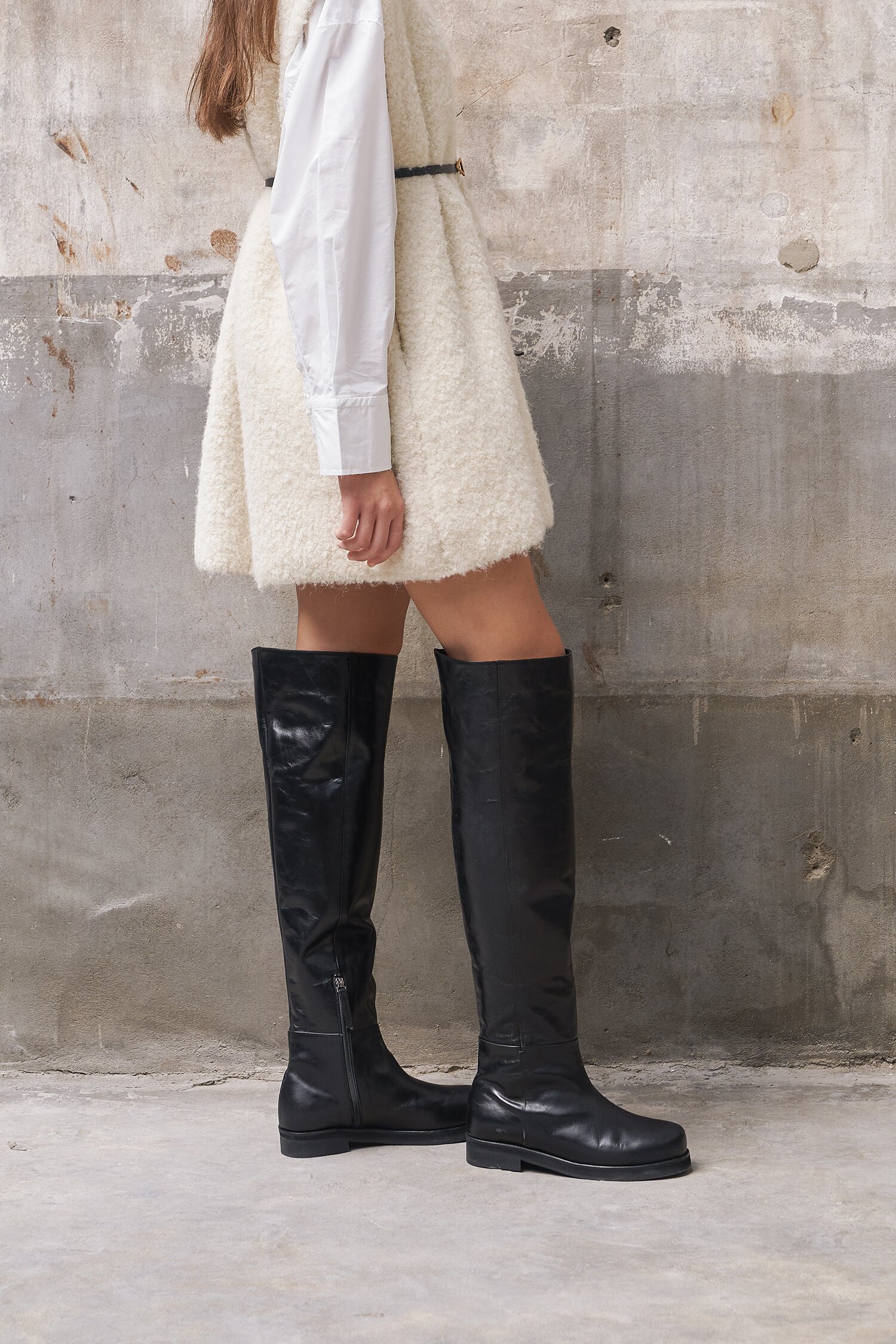 Noah Thigh High Boots Black