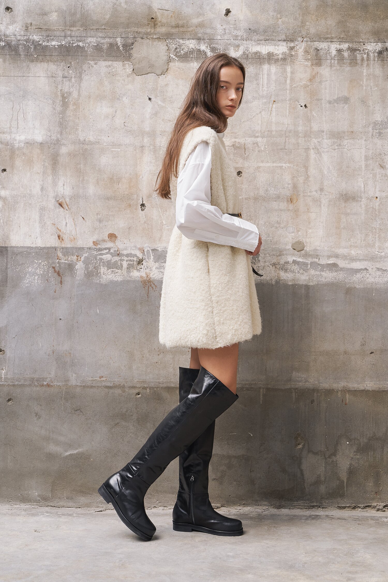 Noah Thigh High Boots Black