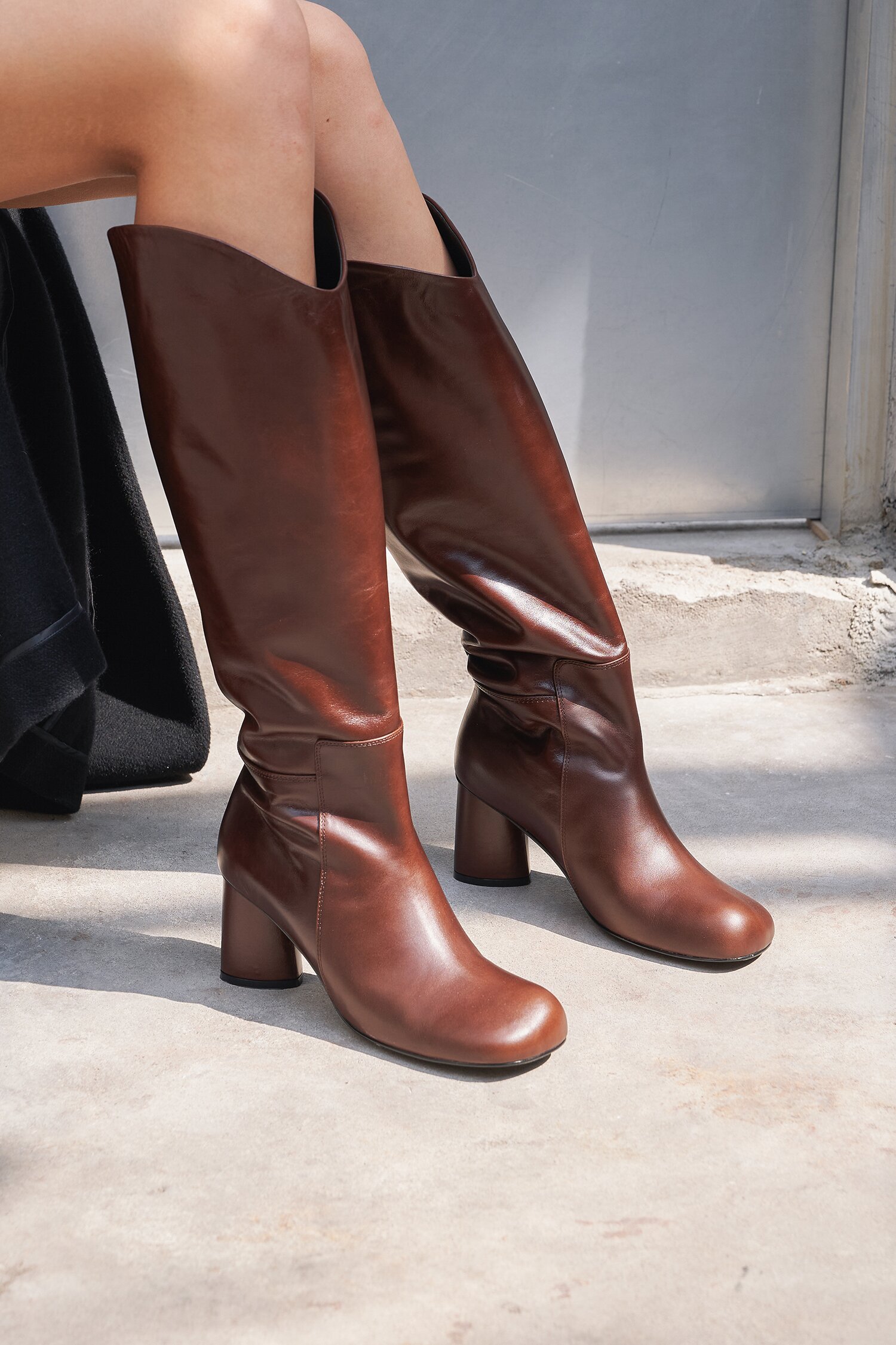 Luna Long Boots Brown