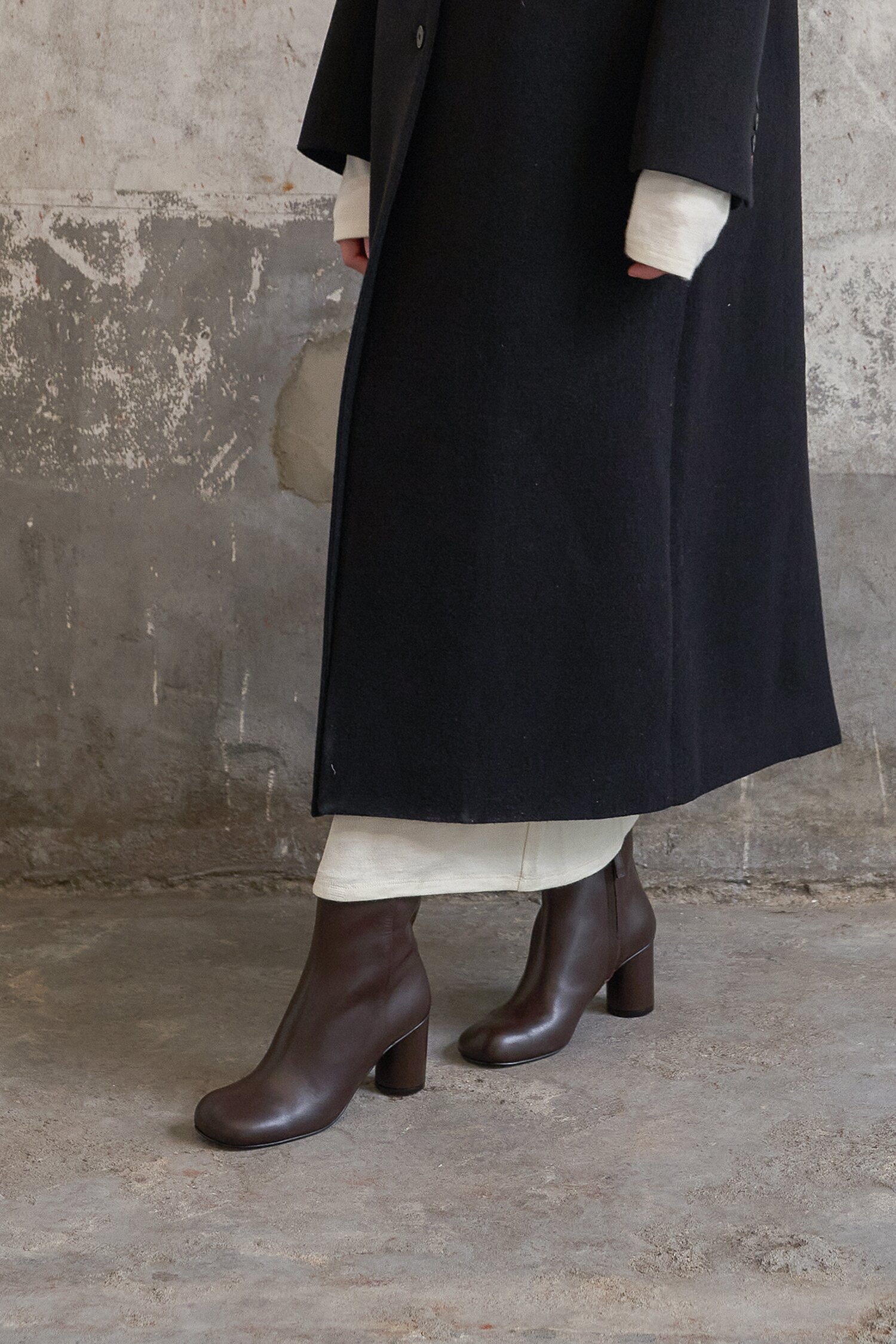 Luna Ankle Boots Leather Brown 7cm