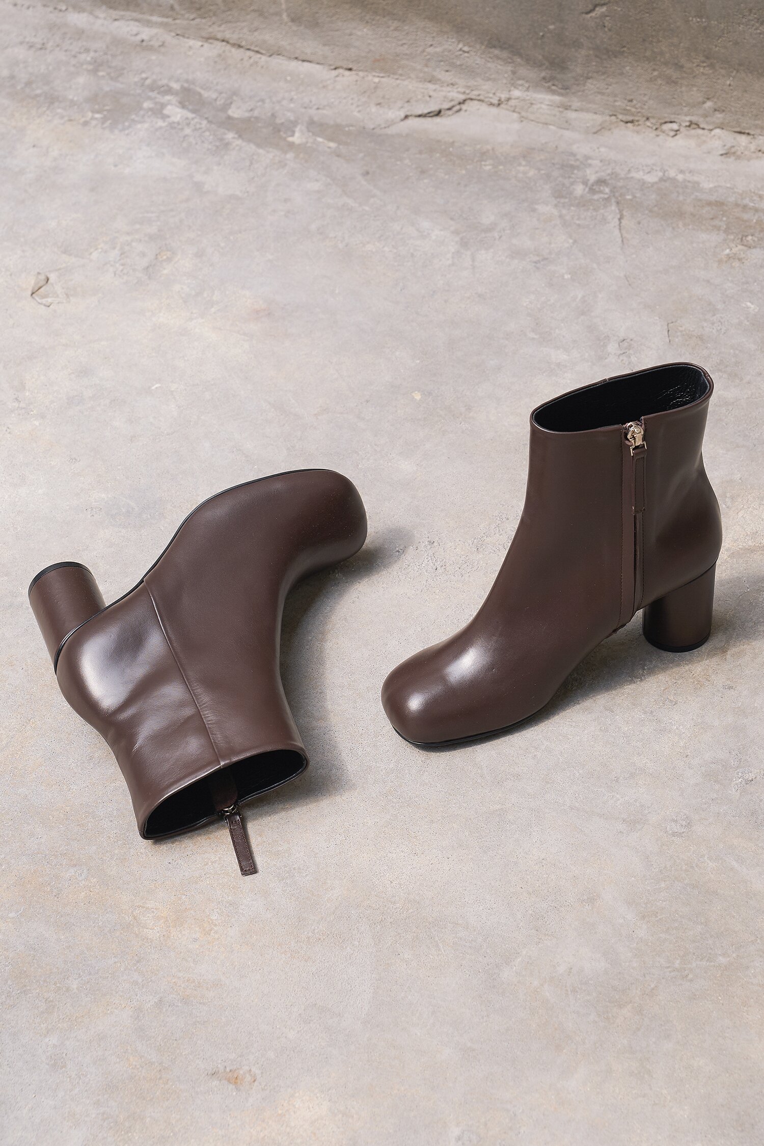 Luna Ankle Boots Leather Brown 7cm