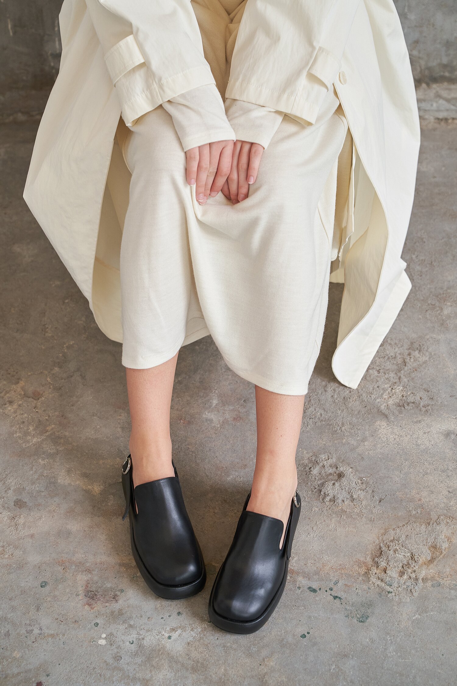 Lisa Clogs Leather Black