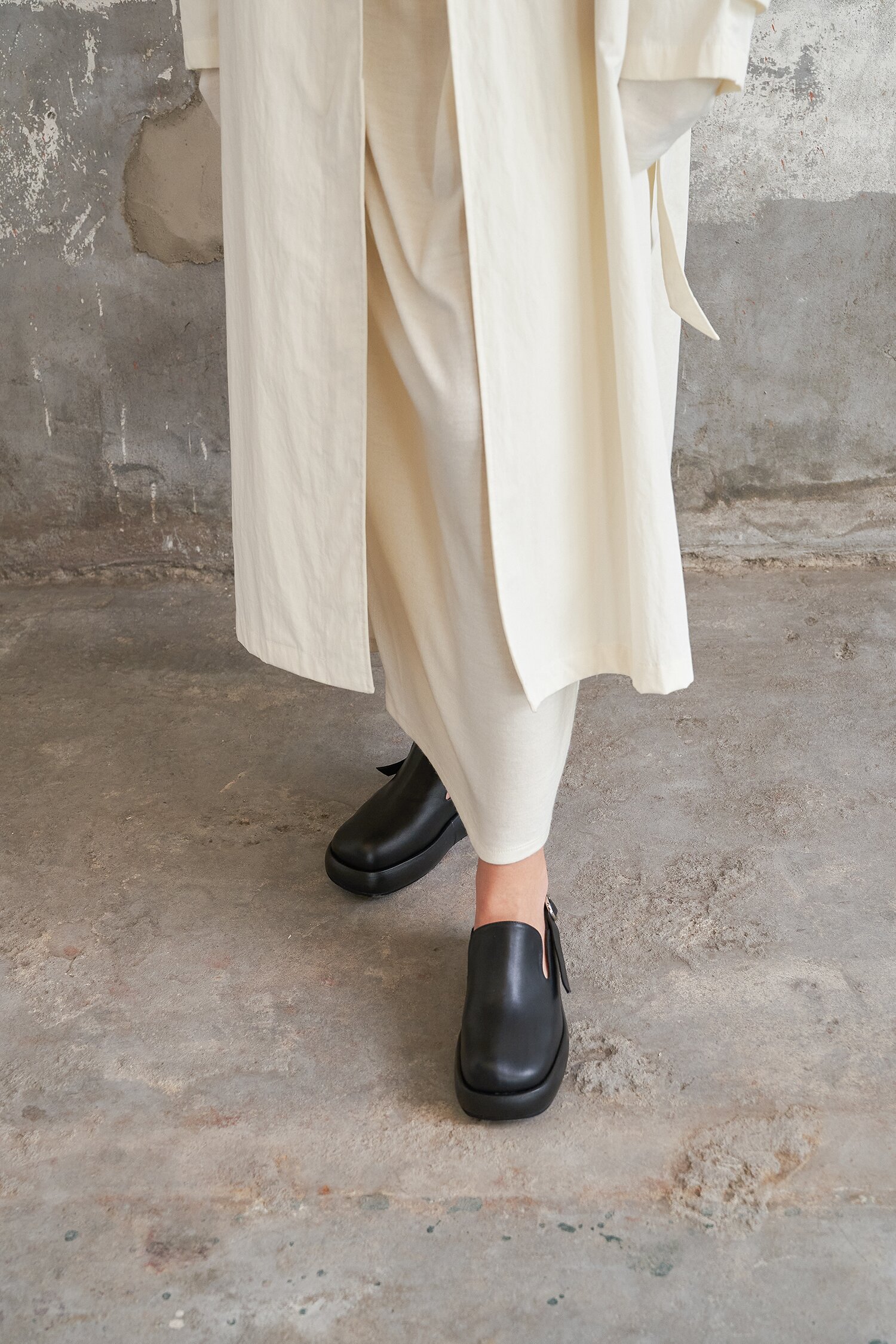 Lisa Clogs Leather Black