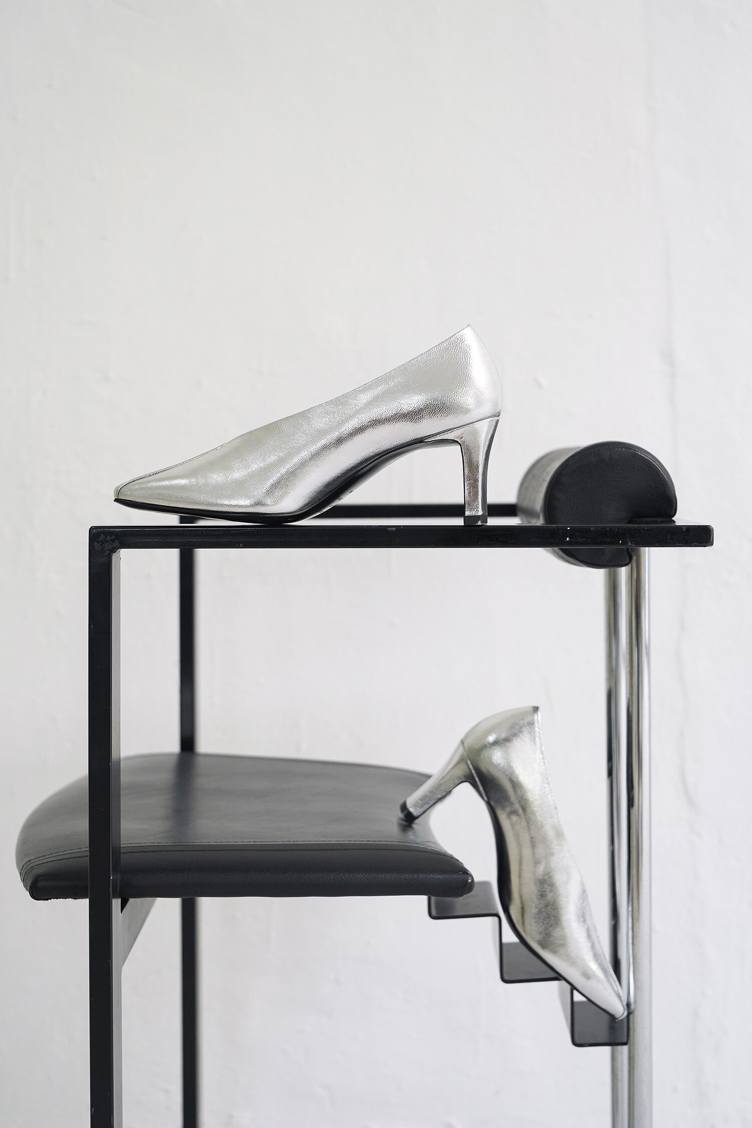Sasha Pumps Leather Silver