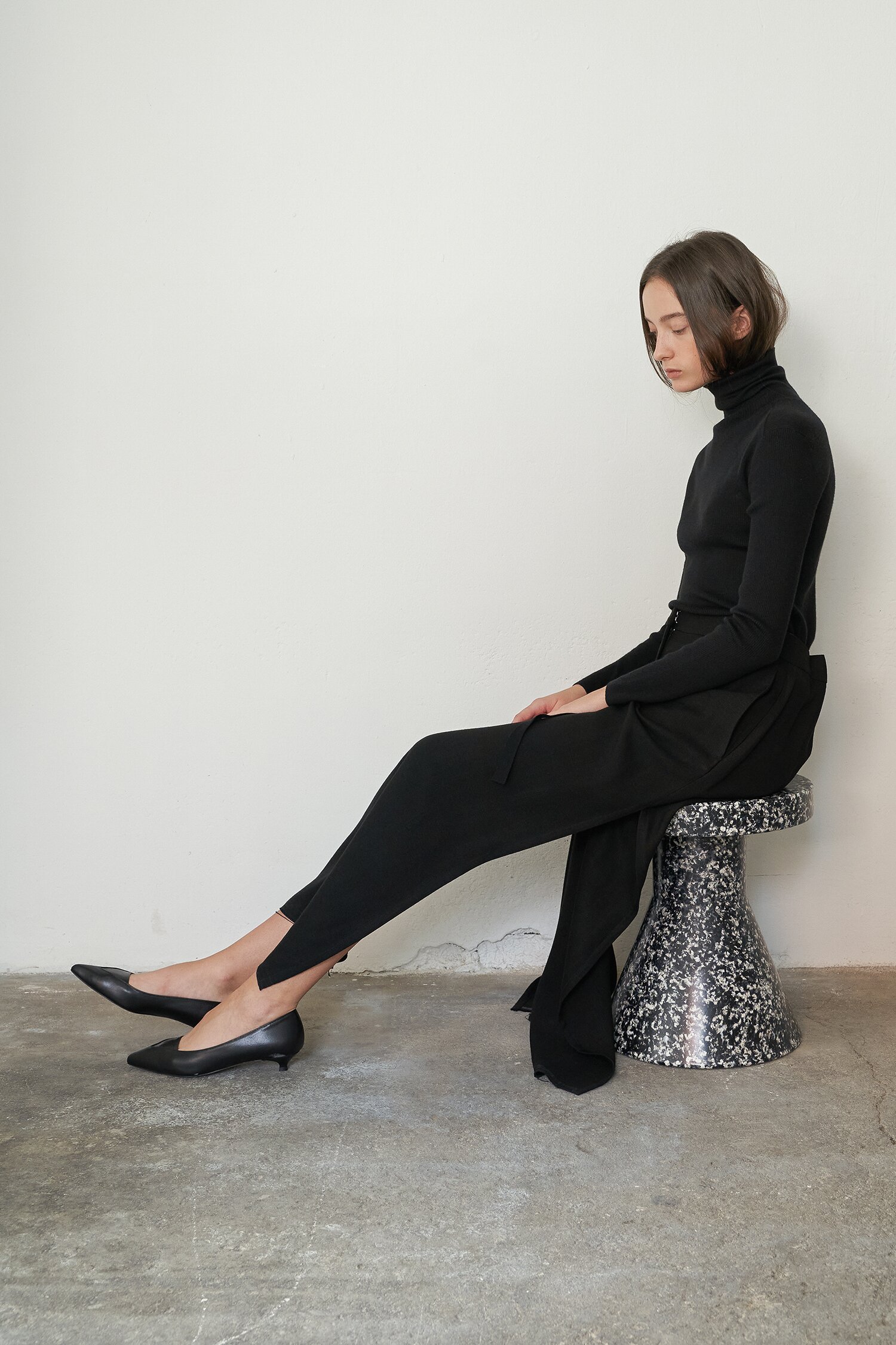 Nana Pumps Leather Black 3cm
