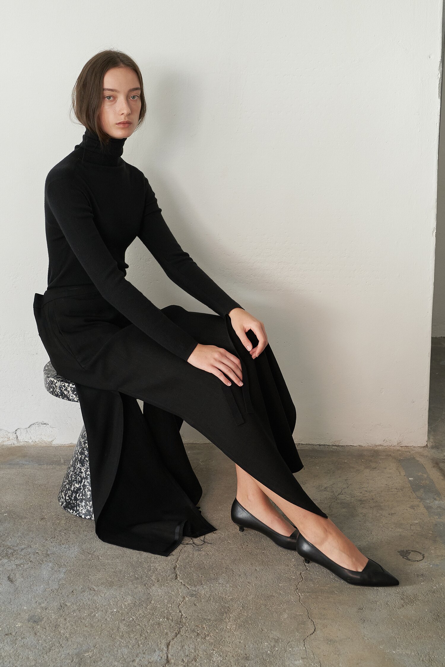 Nana Pumps Leather Black 3cm