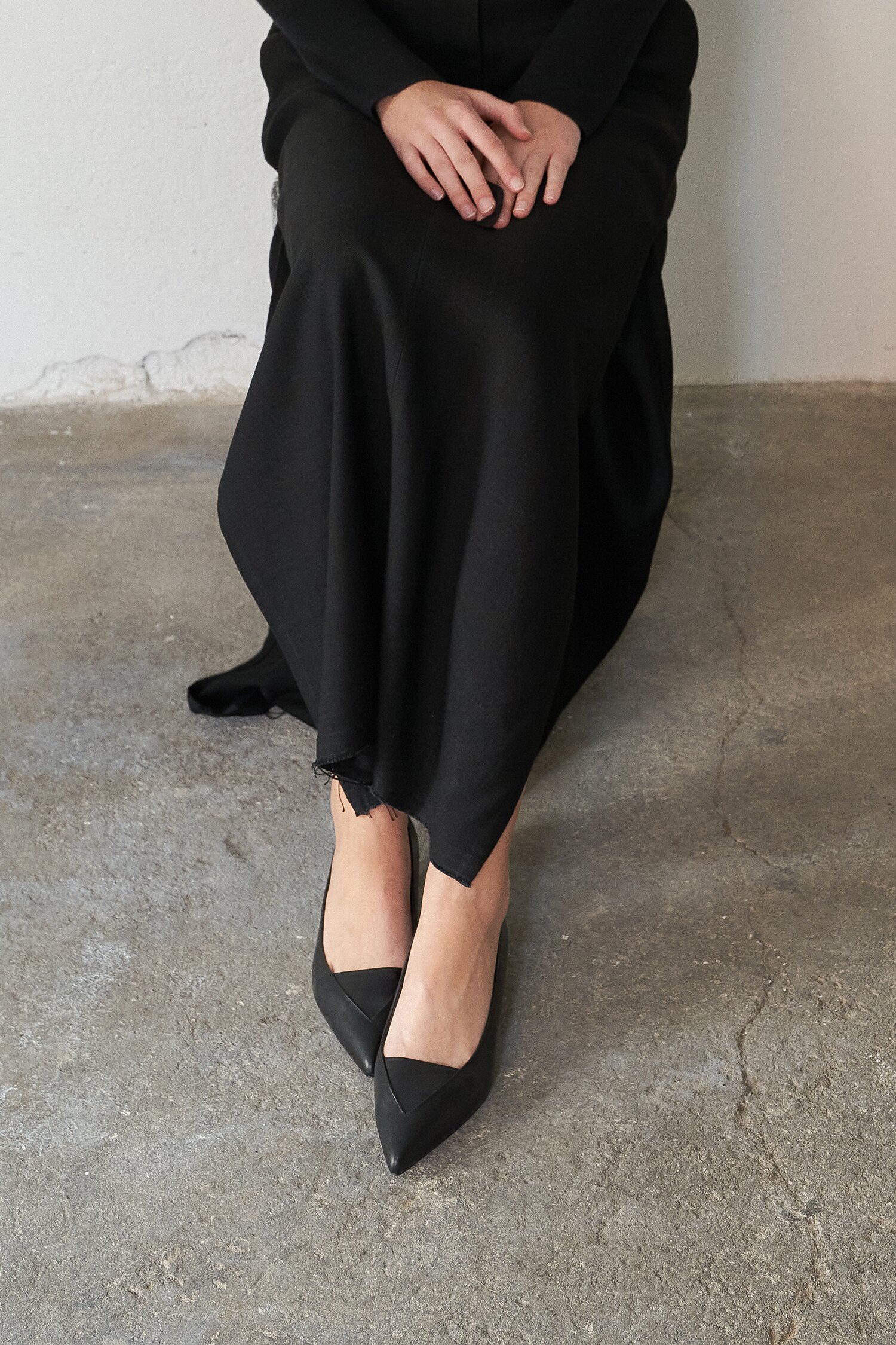Nana Pumps Leather Black 3cm
