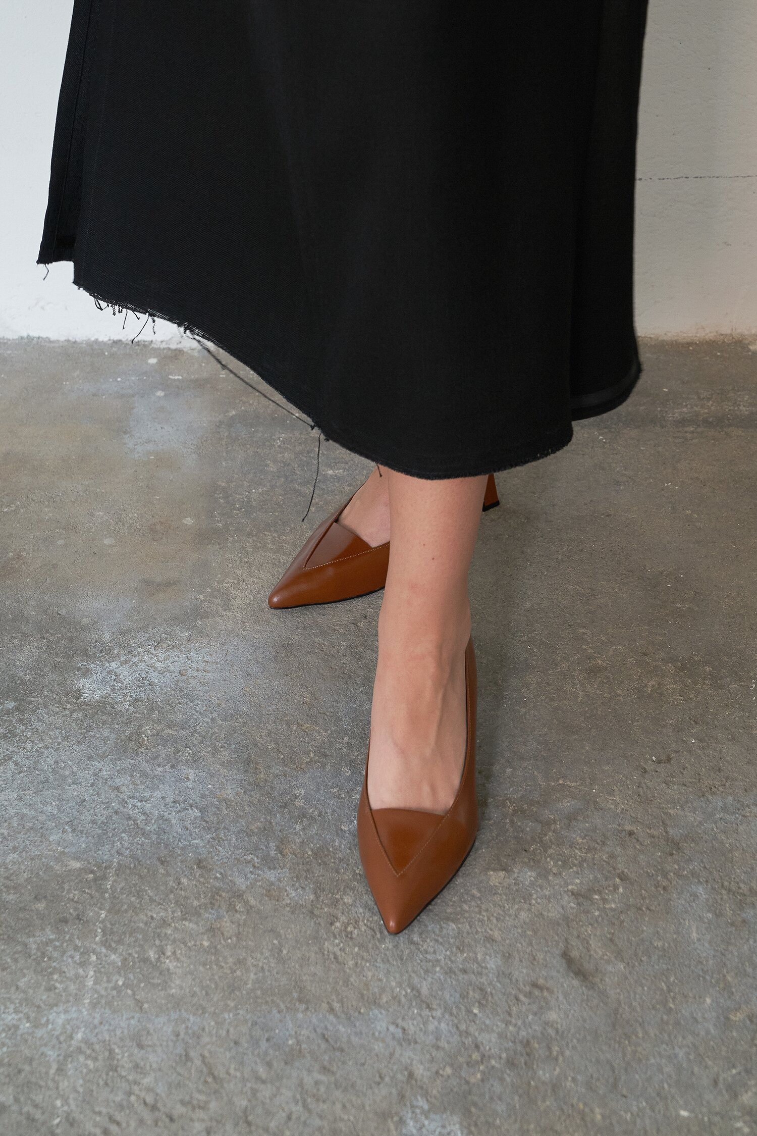 Nana Pumps Leather Tan Brown