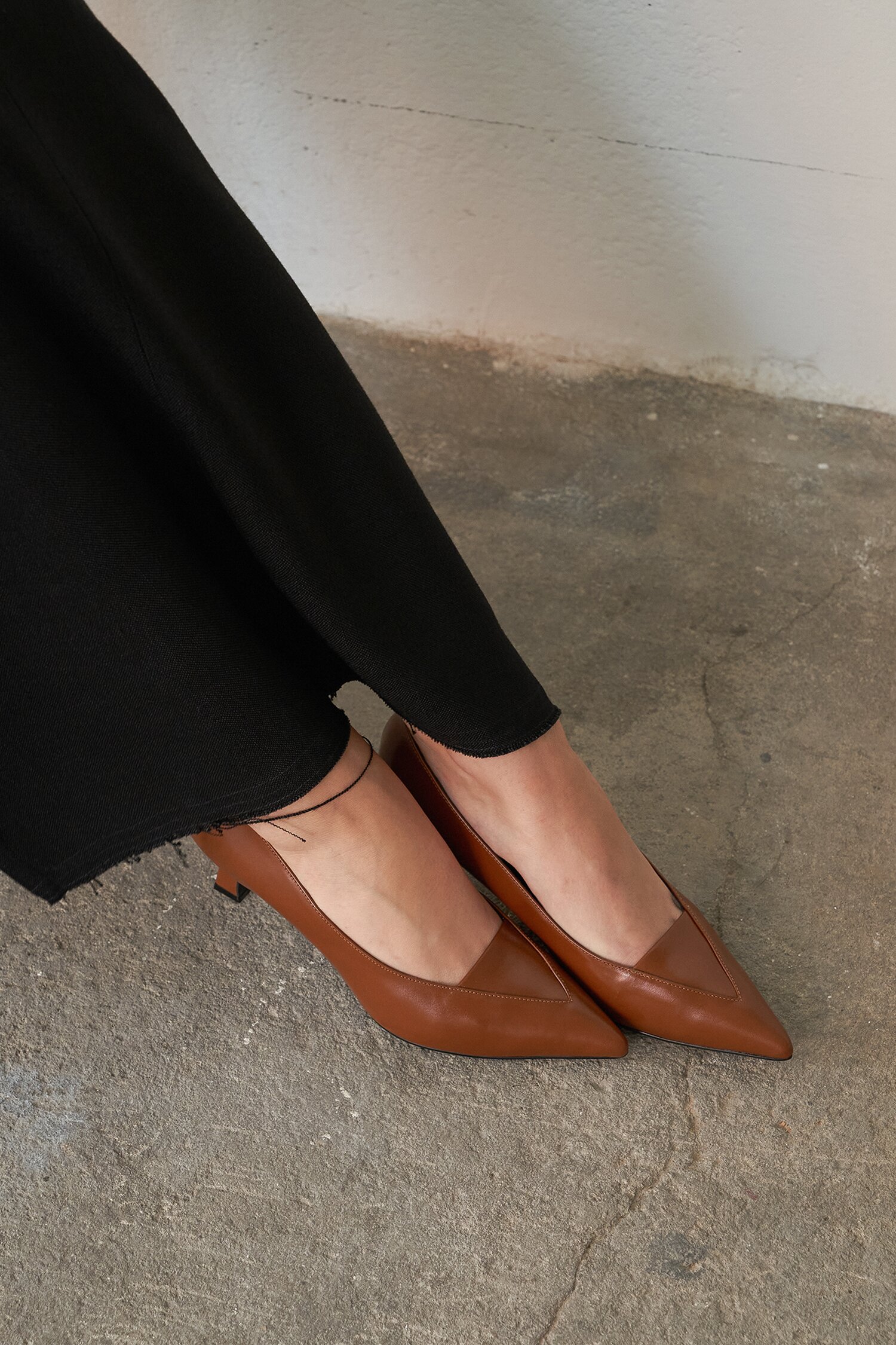 Nana Pumps Leather Tan Brown