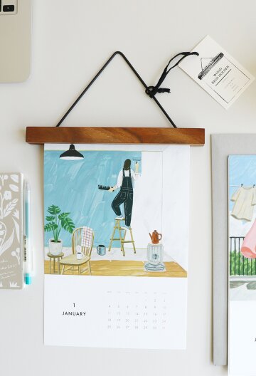 우드 마그넷 바인더홀더 사진엽서걸이 레시피수납