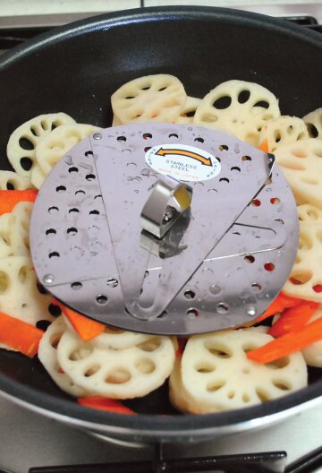 스테인레스 사이즈 조절 뚜껑 (최대 23cm)