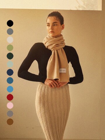 [기프트박스]_MINIMAL LAMBS WOOL MUFFLER_12COLOR_남녀공용 