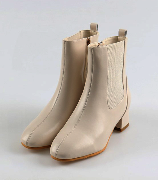 소가죽 첼시 앵클부츠 4cm MW21W05L