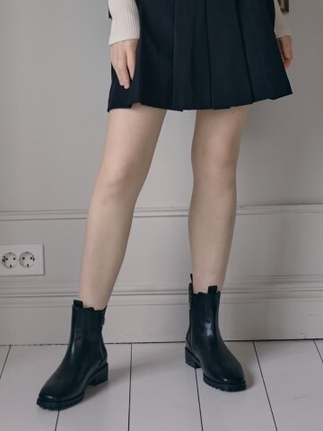 스티유 스퀘어 미들 첼시부츠 S23W117BK_black