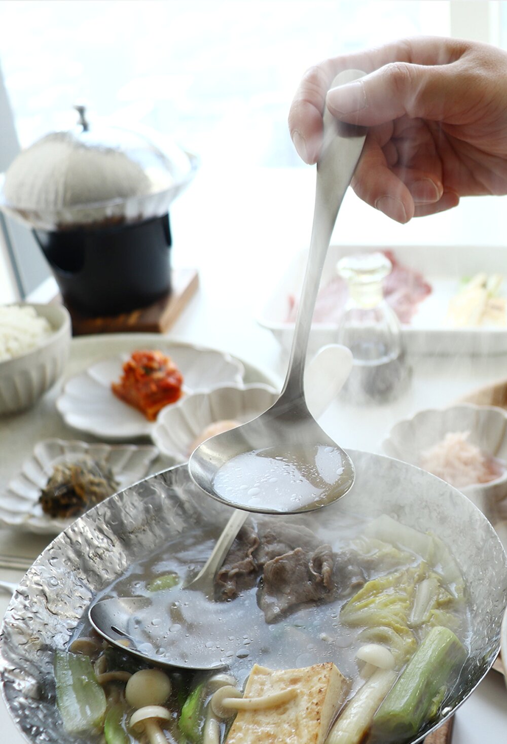 스테인레스 미니 서빙국자 2종