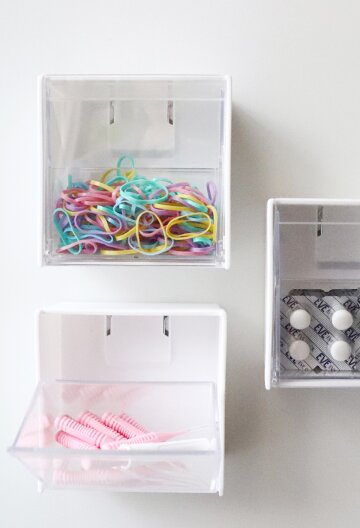 마그넷 자석 반오픈 소품정리 수납 정리함