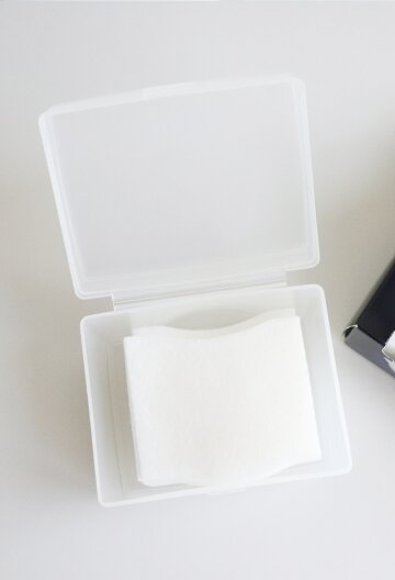 반투명 무지 다용도보관함 소품케이스 면봉보관 2사이즈