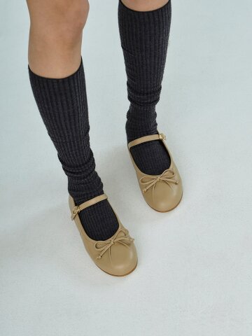 월당 당혜 플랫_카멜브라운