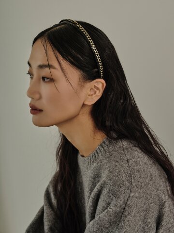 체인 헤어밴드_2color