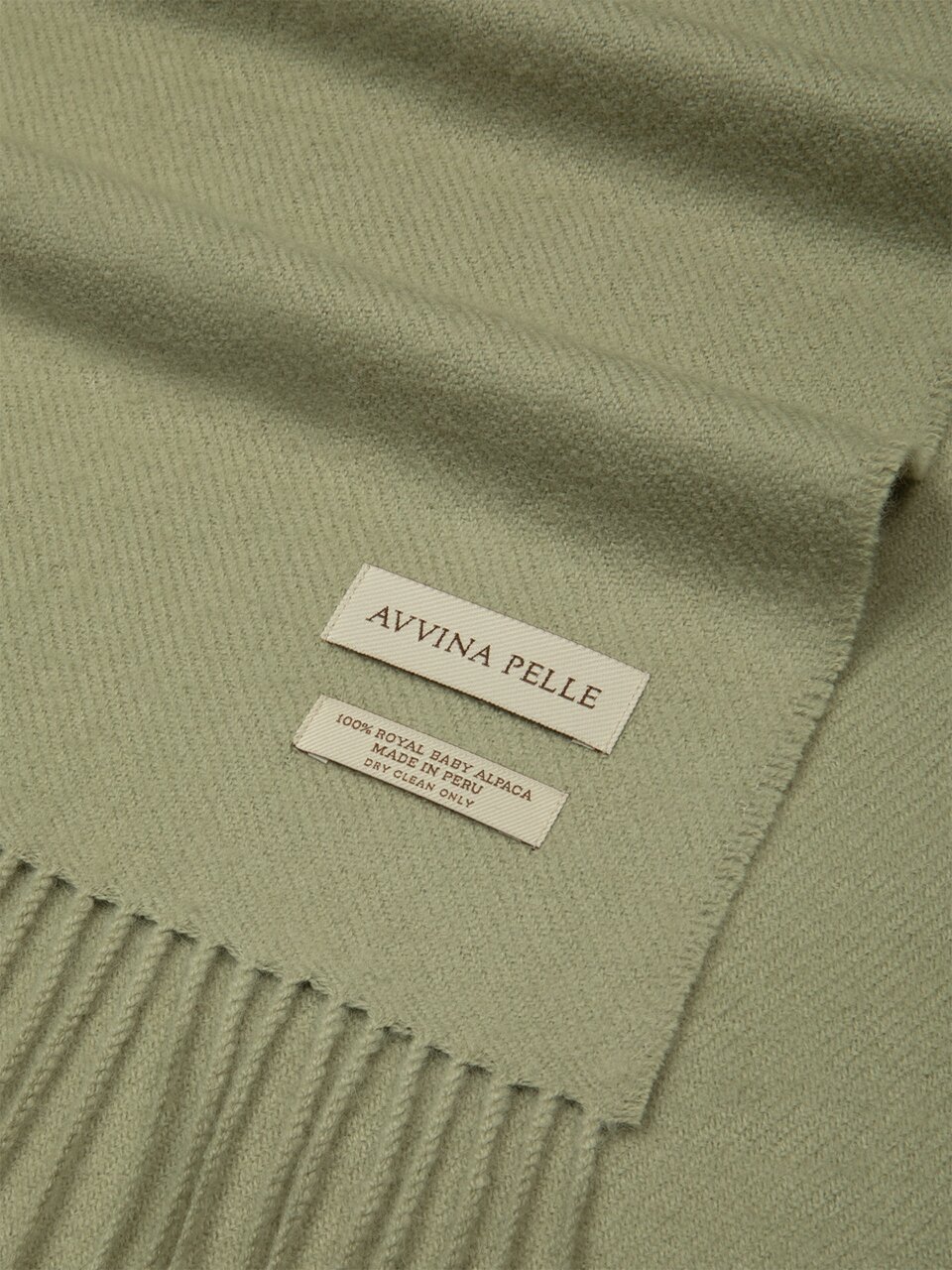 Royal Baby Alpaca Muffler - Pale Khaki