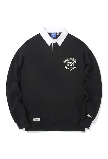 1754 CLASSIC LOGO POCKET RUGBY SWEATSHIRTS 블랙