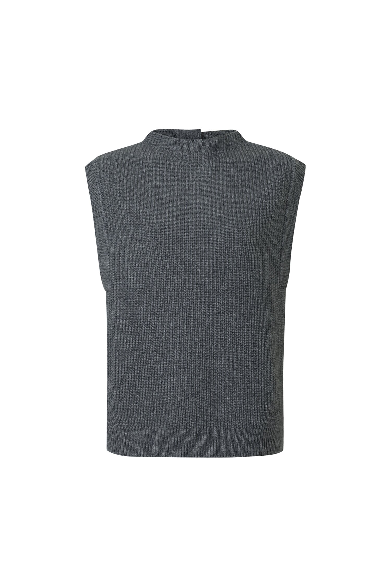 [칼레이트] Cashmere Mock-Neck Sweater Vest