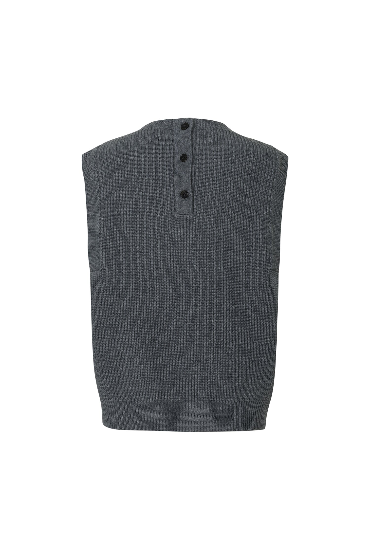 [칼레이트] Cashmere Mock-Neck Sweater Vest