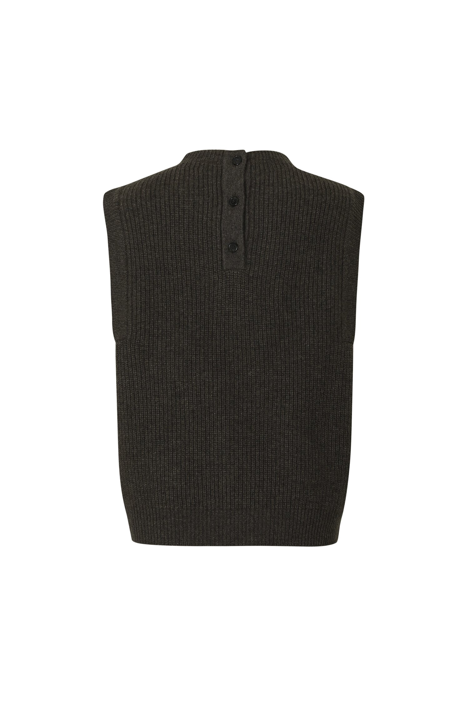[칼레이트] Cashmere Mock-Neck Sweater Vest