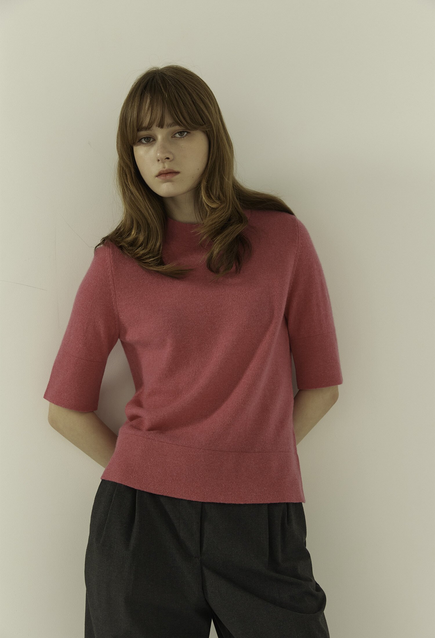 [칼레이트] Cashmere Mock-Neck Slim Fit  Sweater