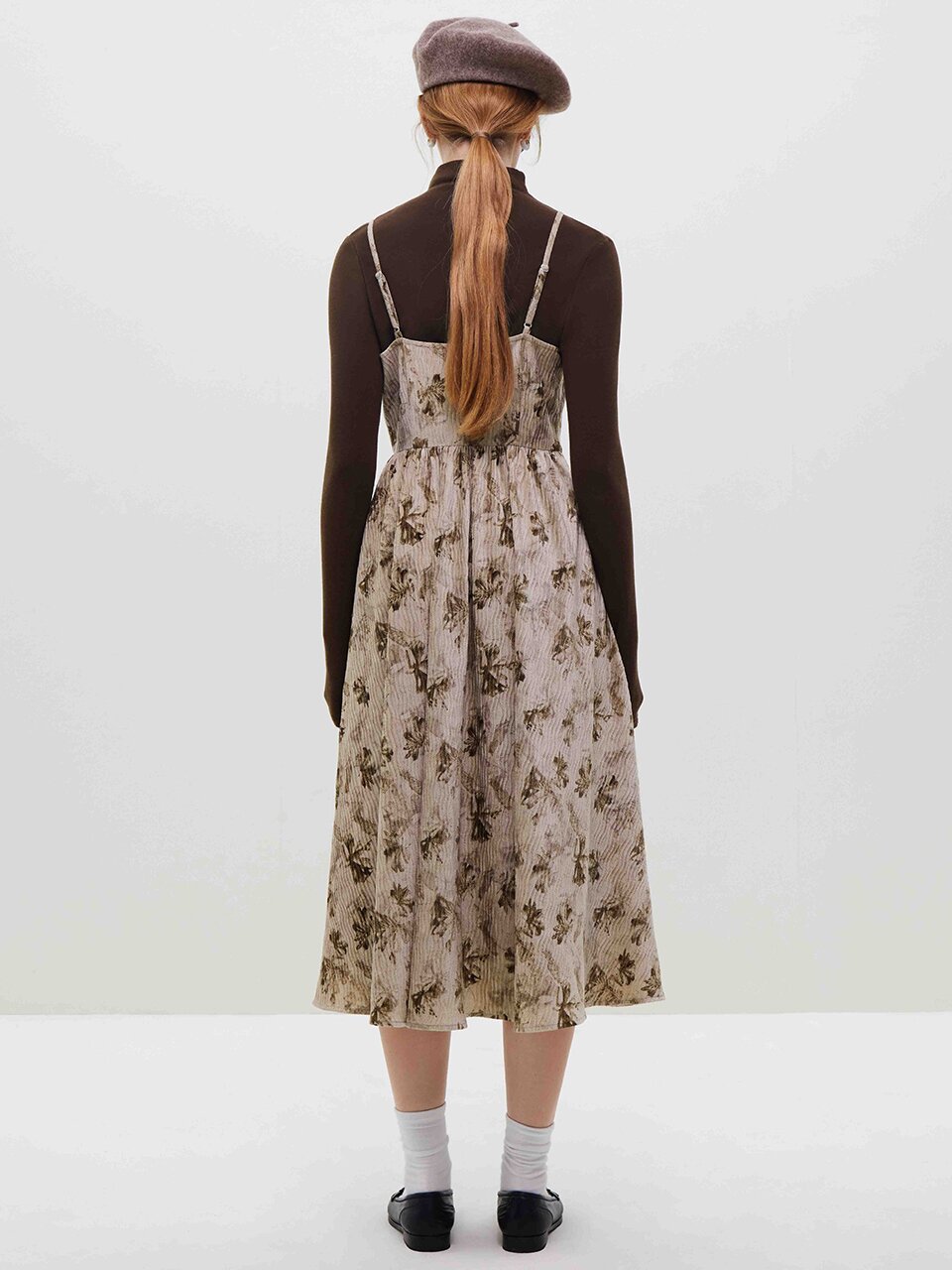 WD_Autumn corduroy floral dress
