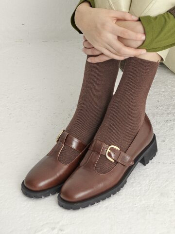 T스트랩 메리제인 워커 브라운 247BR