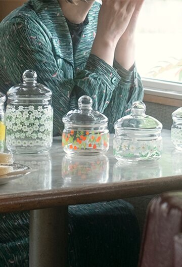 아데리아 레트로 봉봉 글라스포트 유리병 2종