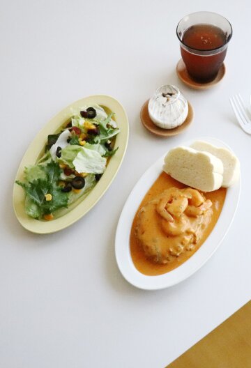 Miyama도자기 라카 오벌 플레이트(M)