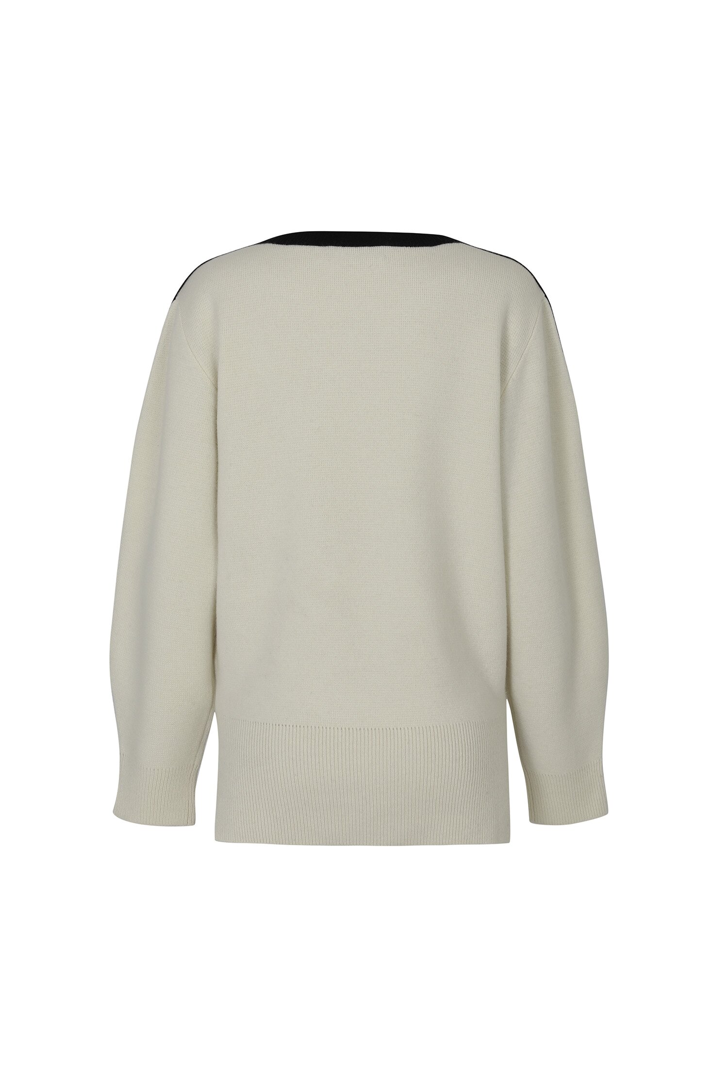 [칼레이트] Color Line Square-Neck Cashmere Sweater