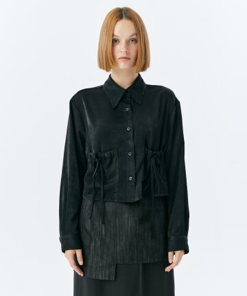 KNOT POCKET SHIRT(BLACK)